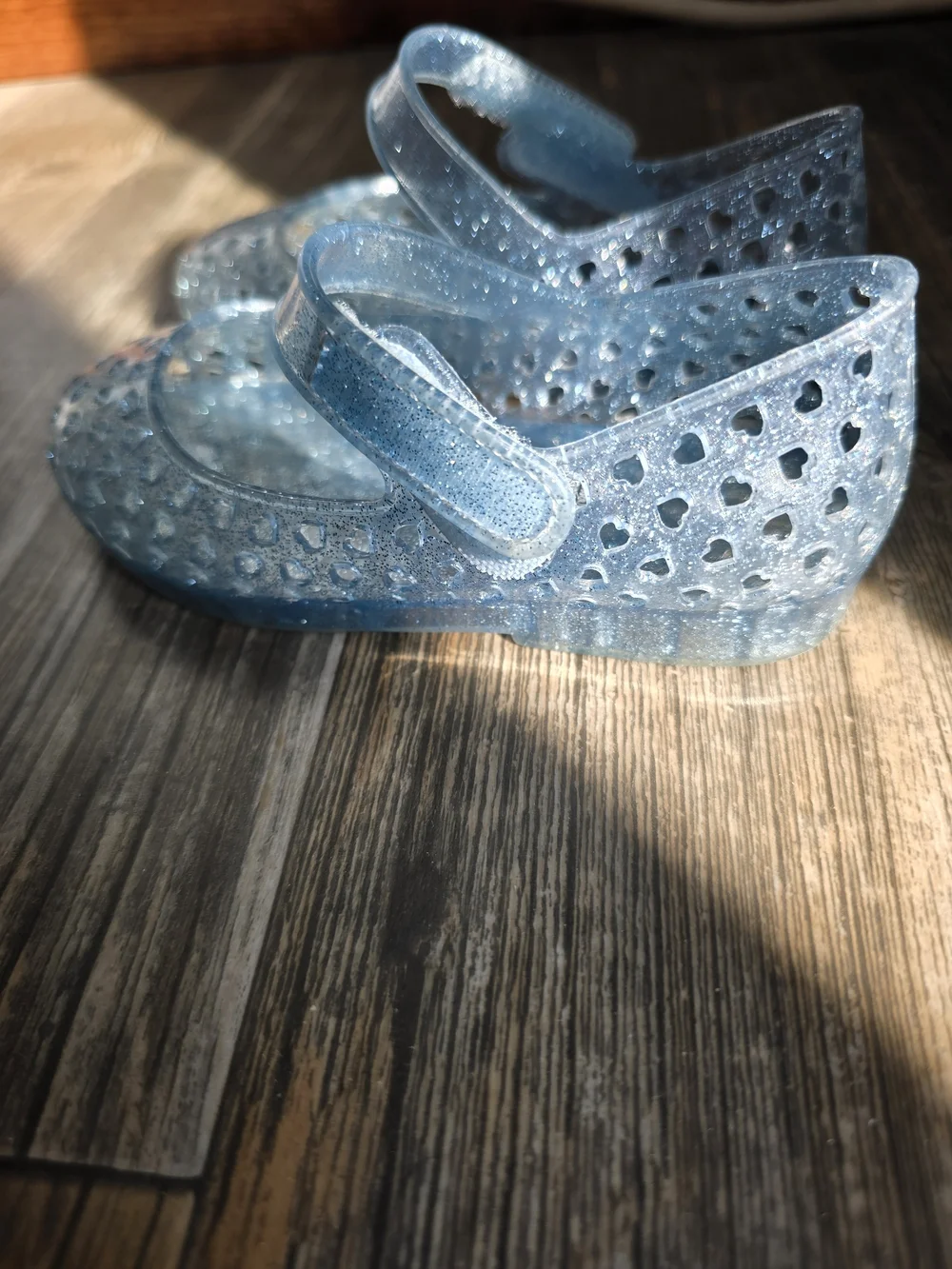 Old Navy Kids' Sparkle Jelly Mary Jane Shoes Size 7 - Light Blue
